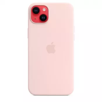 Silikónové puzdro Apple iPhone 14 Plus MagSafe Chalk Pink
