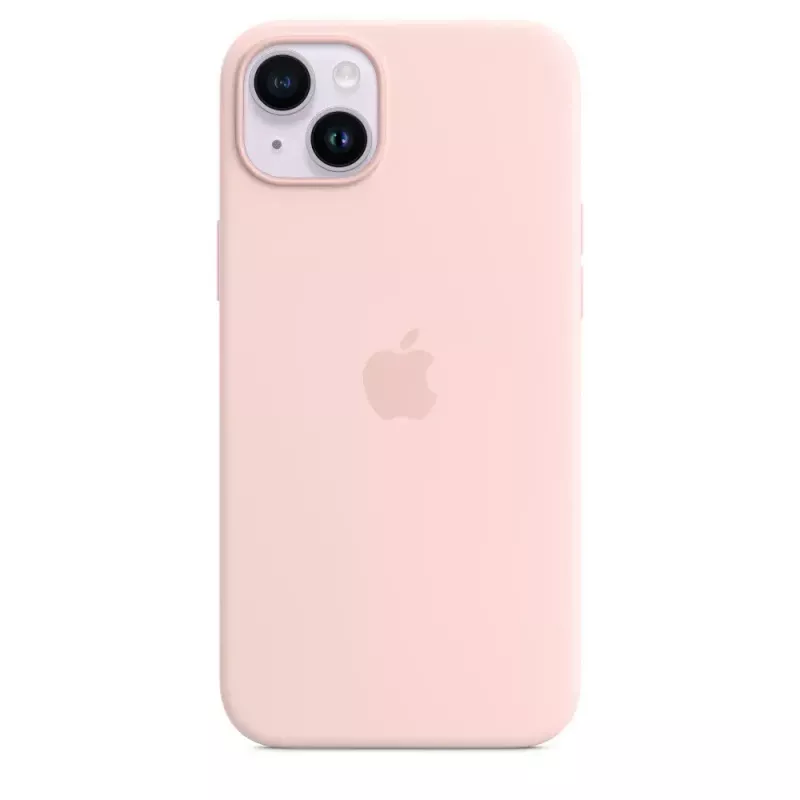 Silikónové puzdro Apple iPhone 14 Plus MagSafe Chalk Pink