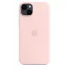 Silikónové puzdro Apple iPhone 14 Plus MagSafe Chalk Pink