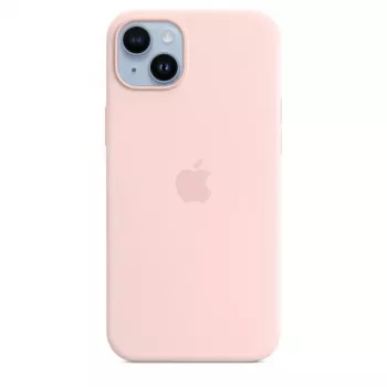Silikónové puzdro Apple iPhone 14 Plus MagSafe Chalk Pink