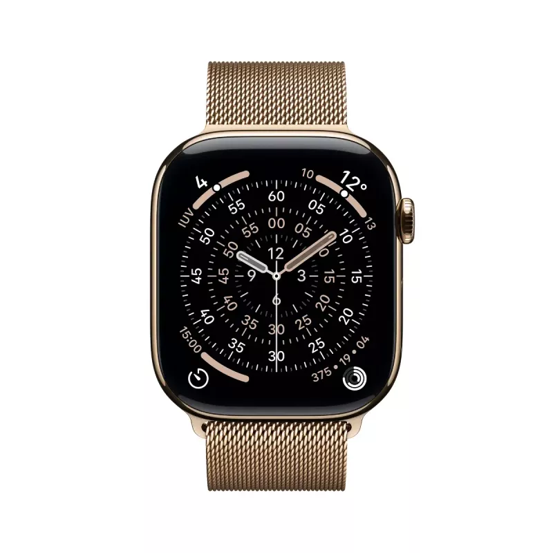 Apple Watch GPS + Cellular 46mm zlaté titánové puzdro Gold Milanese Loop M/L