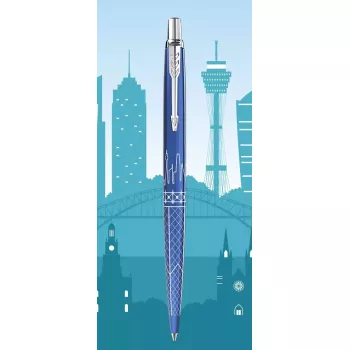 Zasúvacia guľôčková ceruzka so sponou Parker Jotter Special Edition Global Icons Sydney Blue