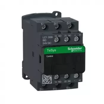 Stykač Schneider Electric LC1D09BD — striedavé napájanie, IP20, 3-pólový, 9A, zelená/sivá