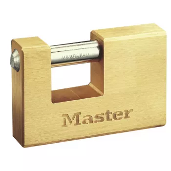Visací zámok MASTERLOCK 85 mm široké masívne mosadzné telo model 608EURD