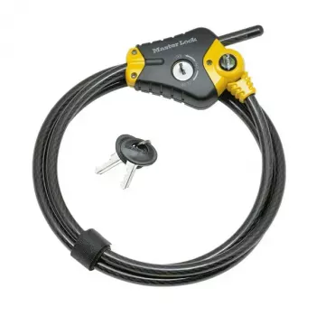 Káblový zámok MASTERLOCK 8420EURD — nastaviteľný 10-mm oceľový kábel, P22724
