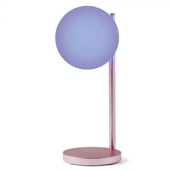 Stolná LED lampa Lexon Bubble Lamp LH70LP svetloružová 15W s bezdrôtovou nabíjačkou