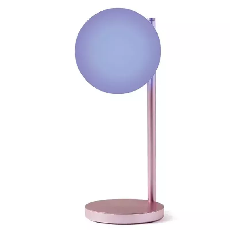 Stolná LED lampa Lexon Bubble Lamp LH70LP svetloružová 15W s bezdrôtovou nabíjačkou