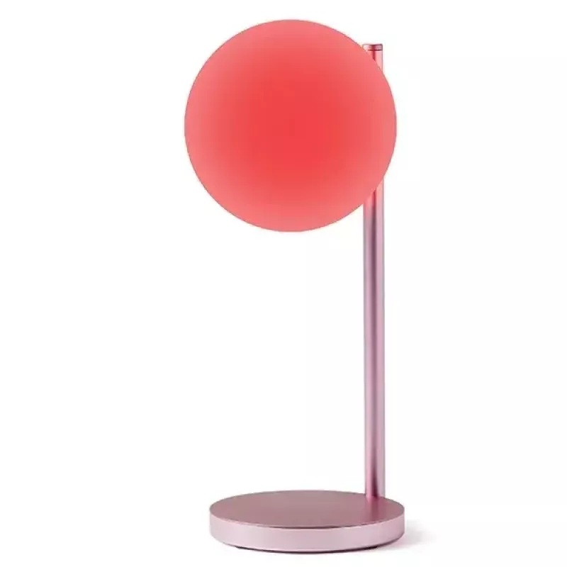 Stolná LED lampa Lexon Bubble Lamp LH70LP svetloružová 15W s bezdrôtovou nabíjačkou