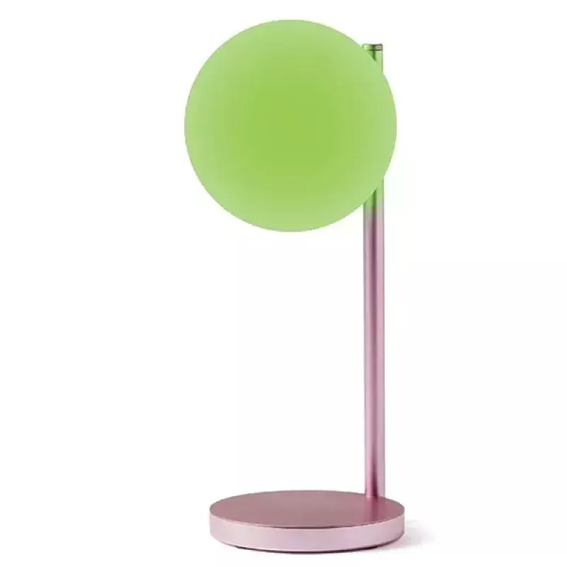 Stolná LED lampa Lexon Bubble Lamp LH70LP svetloružová 15W s bezdrôtovou nabíjačkou