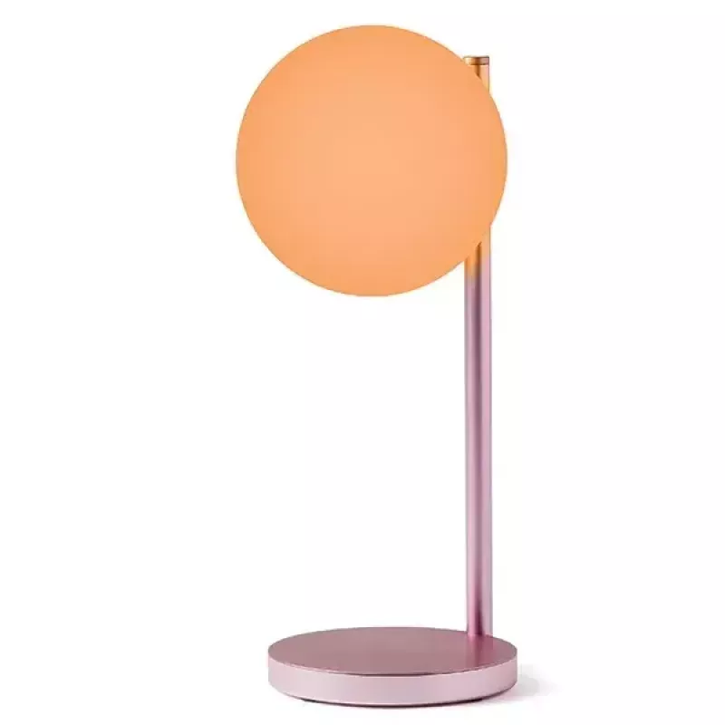 Stolná LED lampa Lexon Bubble Lamp LH70LP svetloružová 15W s bezdrôtovou nabíjačkou
