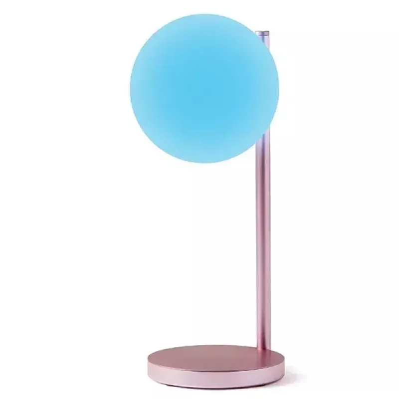 Stolná LED lampa Lexon Bubble Lamp LH70LP svetloružová 15W s bezdrôtovou nabíjačkou