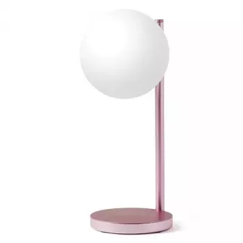 Stolná LED lampa Lexon Bubble Lamp LH70LP svetloružová 15W s bezdrôtovou nabíjačkou