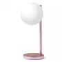 Stolná LED lampa Lexon Bubble Lamp LH70LP svetloružová 15W s bezdrôtovou nabíjačkou