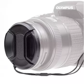 Krytka objektívu Kaiser Fototechnik 6848 4,6 cm čierna pre DSLR