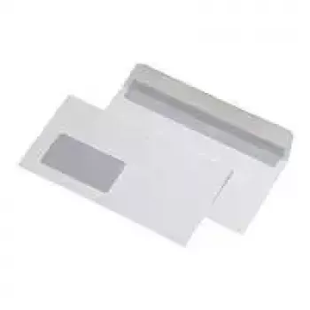 MAILmedia 25711-0 Obálka C5, s okienkom, biela, 100 g/m², samolepiaca