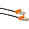Sieťový kábel Schwaiger CKO7020 531 RJ-45 Cat7 2 m čierny oranžový