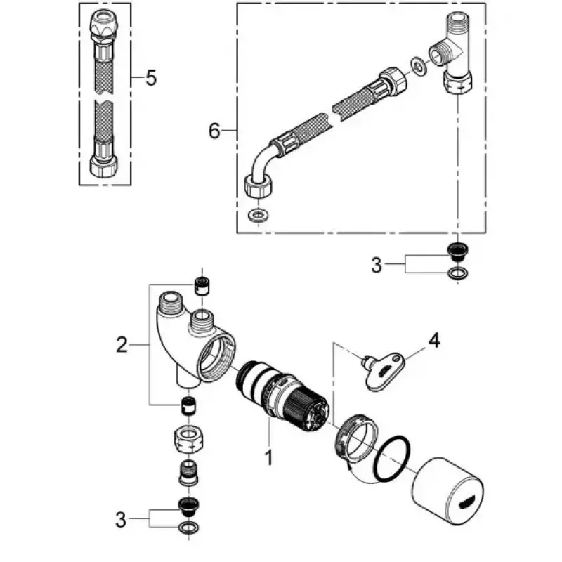 Termostat GROHE 34487000 chróm