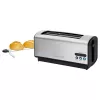 Hriankovač Clatronic TA 3687 4 plátky 1200 W čierna nehrdzavejúca oceľ