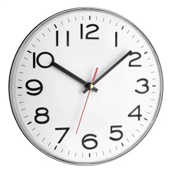 Kremenné hodiny TFA-Dostmann 60.3017 Circle sivé biele nástenné stolové hodiny