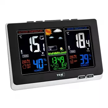 Digitálna meteorologická stanica TFA-Dostmann 35.1129.01 čierna