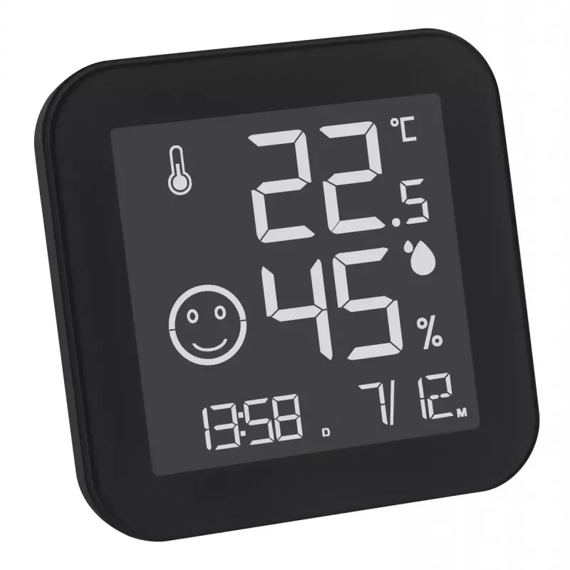 Elektronický teplomer okolia TFA-Dostmann 30.5054.01 interiér digitálny čierny biely