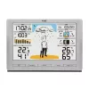 TFA-Dostmann Meteo Jack strieborný interiérový/vonkajší teplomer vlhkoměr barometer