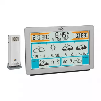 TFA-Dostmann TFA.me strieborný LCD batéria Wi-Fi anemometer vlhkoměr teplomer
