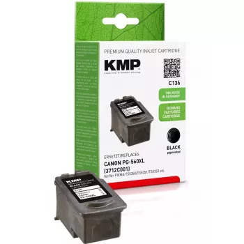 Atramentová kazeta KMP C136 kompatibilná s Canon PG-560 XL čierna