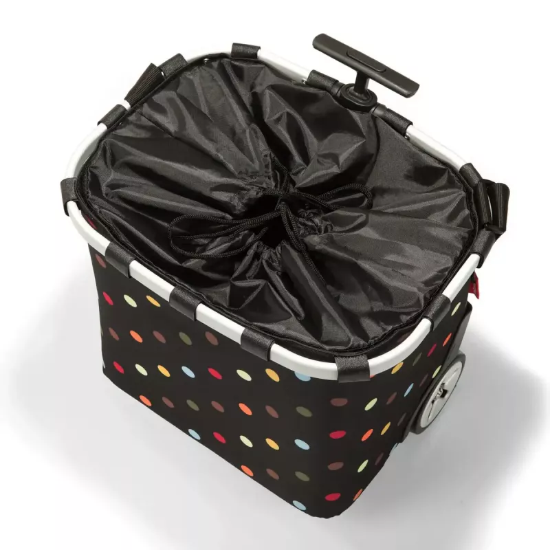 Nákupná taška Reisenthel Carrycruiser — 40 l, hliníkový rám, polyester, 420×320 mm, čierna/viacfarebná