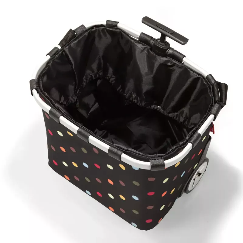Nákupná taška Reisenthel Carrycruiser — 40 l, hliníkový rám, polyester, 420×320 mm, čierna/viacfarebná