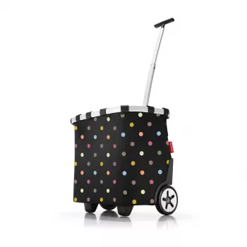 Nákupná taška Reisenthel Carrycruiser — 40 l, hliníkový rám, polyester, 420×320 mm, čierna/viacfarebná