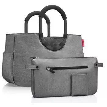 Nákupný košík Reisenthel Loopshopper M sivý polyester 12L