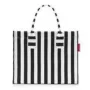 Nákupná taška Reisenthel Daily Shopper — čierna/biela, polyester, 14 L, 420×170 mm