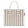 Nákupná taška Reisenthel Daily Shopper — polyester, 14 L, 420×170 mm, béžová/biela