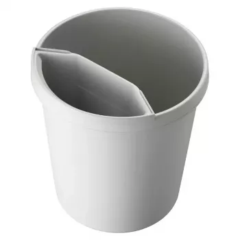 Odpadkový kôš Helit H6105882 18 L okrúhly plast sivý