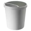 Odpadkový kôš Helit H6105882 18 L okrúhly plast sivý