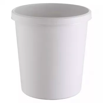 Odpadkový kôš Helit H6105882 18 L okrúhly plast sivý