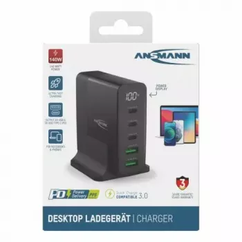 Interiérová nabíjačka Ansmann DC5140PD Universal čierna USB rýchlonabíjanie
