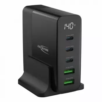 Interiérová nabíjačka Ansmann DC5140PD Universal čierna USB rýchlonabíjanie