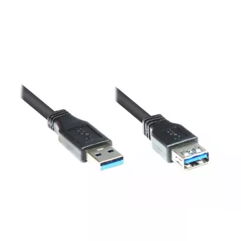 USB kábel Alcasa 5m USB 3.0 A USB 3.2 Gen 1 čierna