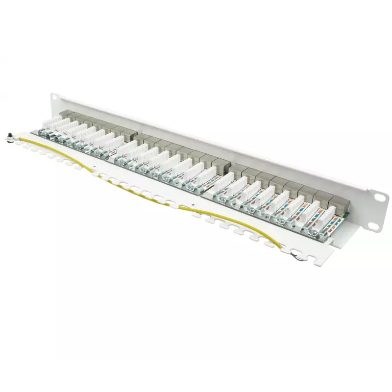 Patch panel Alcasa GC-N0146 0,5HE 10 Gigabit Ethernet RJ-45 Cat6a