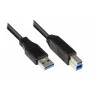 USB kábel Alcasa 2710-S002 USB 3.2 Gen 1 0,2 m čierny