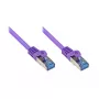 Sieťový kábel Alcasa Cat6a RJ-45 3m fialový