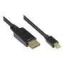 DisplayPort kábel Alcasa DP-MDP1 1 m Mini DisplayPort čierny