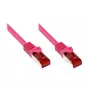 Sieťový kábel Alcasa CAT6 S/FTP 25 m magenta