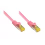 Sieťový kábel Alcasa 50 m Cat7 RJ-45 magenta S/FTP (S-STP)