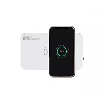 Mobilná nabíjačka Alcasa PCA-D005W univerzálna biela AC bezdrôtové rýchle nabíjanie