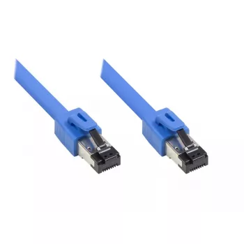Sieťový kábel Alcasa 8080-100B 10 m Cat8.1 S/FTP modrý