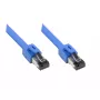 Sieťový kábel Alcasa 8080-100B 10 m Cat8.1 S/FTP modrý