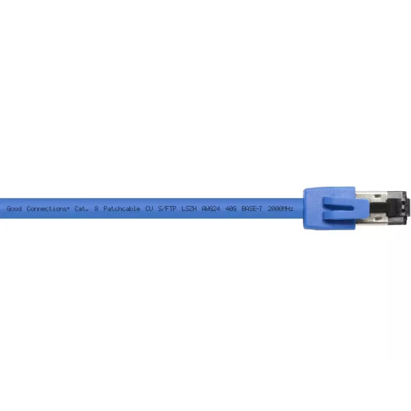 Sieťový kábel Alcasa 8080-250B Cat8.1 25 m modrý